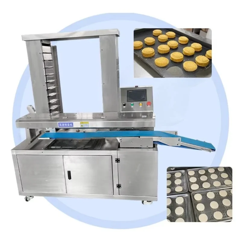 Advanced Maamoul Bread Croissant Pineapple Cake Mooncake Pan Tray Arrange Machine for Cookie Customized