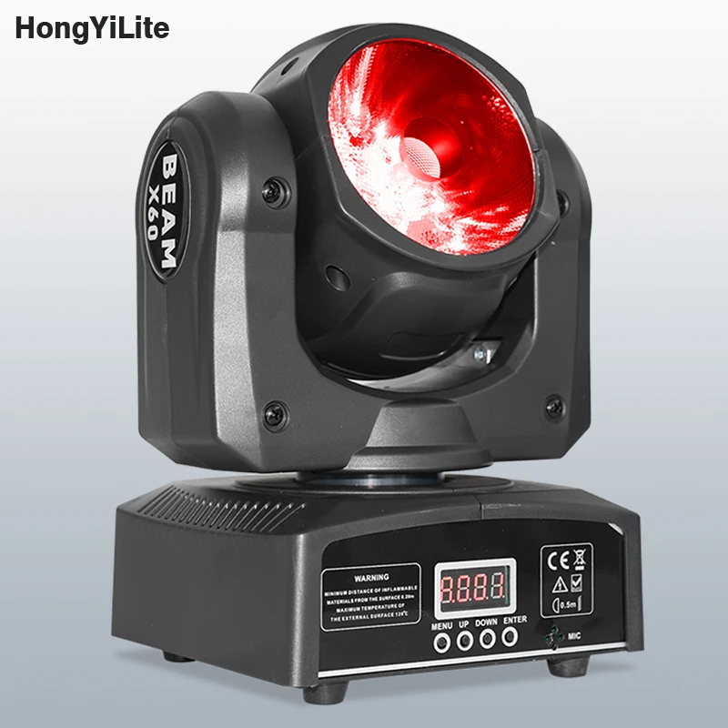 Lyre Beam Moving Head 60W DMX Light By DMX512 Auto Sound DJ Equipment For Disco KTV Bar Party Wedding