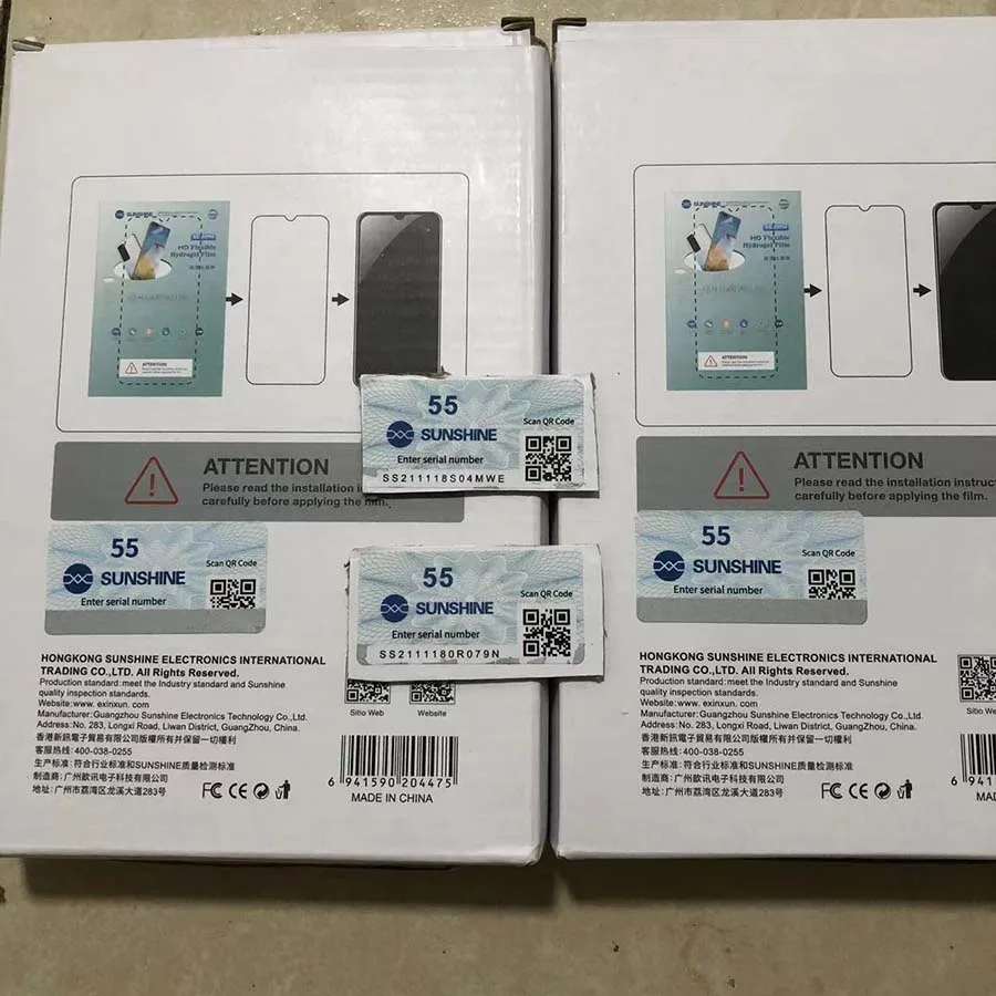 10 Sunshine SS-057H Código QR Original para Envío de Imágenes y Recarga de Tiempos de Corte para Plotter Sunshine RL-870C SS-890C, Añade 550 Tiempos