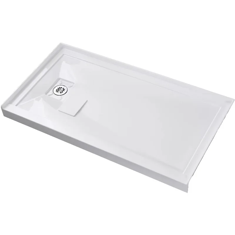 Customizable luxury acrylic shower tray white square bottom basin hotel made in China