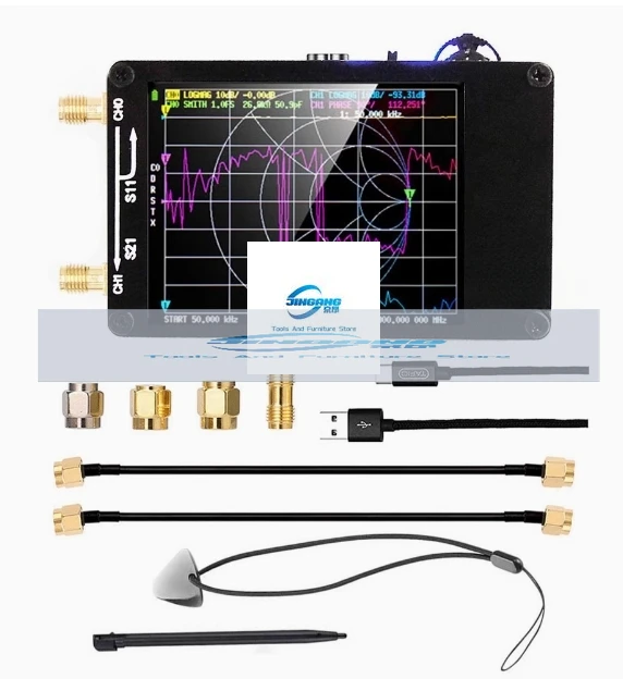 Antenna Vector Network Antenna Analyzer MF HF VHF UHF with SD Card Slot