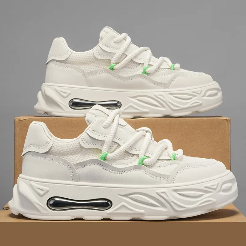 

Спортивная мужская обувь на толстой подошве для подростков, модная универсальная повседневная обувь на весну и осень, износостойкая беговая Обувь для улицы