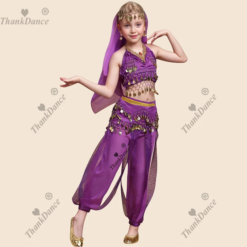 Strój do tańca orientalnego dla dziewczynki, kostium do tańca brzucha dla dzieci, kostiumy do tańca brzucha dla dziewcząt, kostiumy sceniczne, kostiumy do tańca brzucha dla dzieci