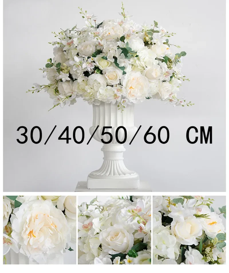 Artificial Flowers Dinning Table Centerpiece Flower Ball Party Home Decor Road Lead Flower Ball Wedding Decoration Display Props