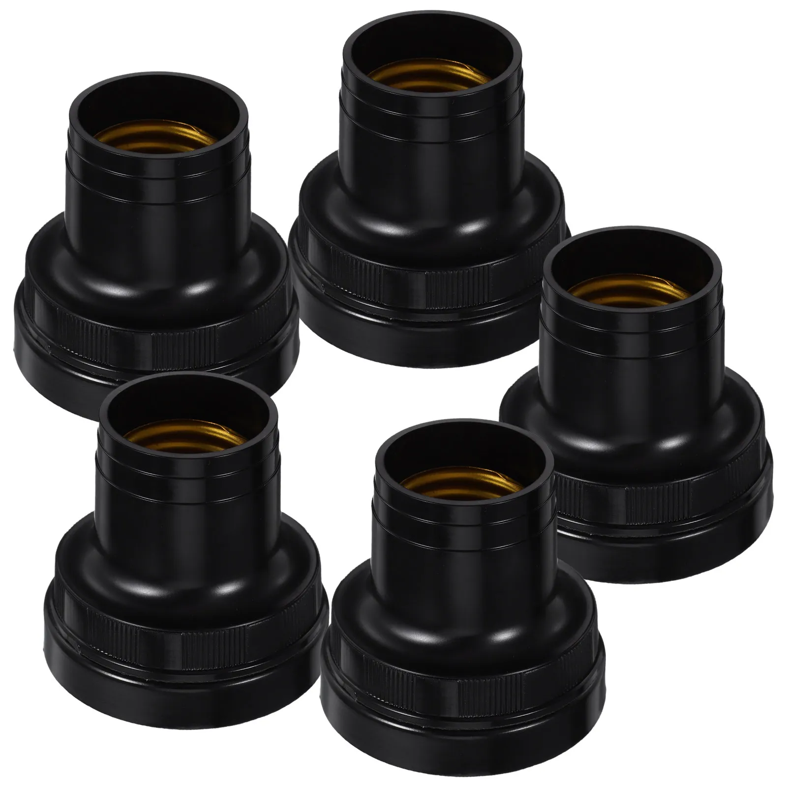

5Pcs Screw in Lamp Base Holder Replacement Household Light Fixtures Wall Light Fittings Bulb Socket Lamp Repair Parts