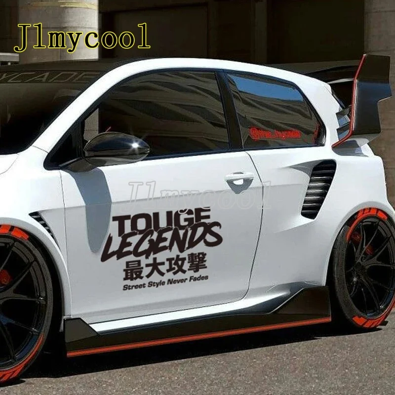 "TOUGE LEGENDS" JDM-STYLE-AUFKLEBER Street Style verblasst nie Kreativer & modischer Aufkleber mit hoher Qualität für Ihr Auto Ein einzigartiger Look