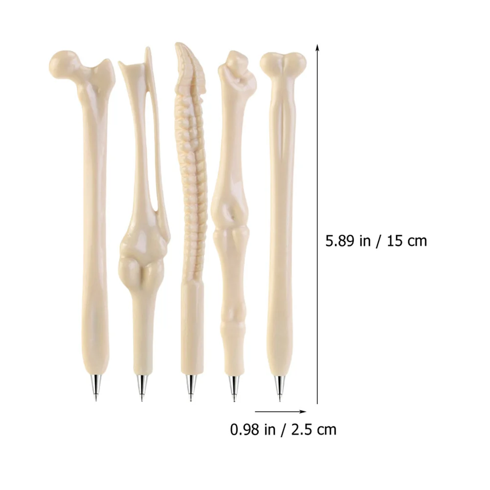 12 قطعة من أقلام حبر جاف على شكل عظمة، تصميم واقعي، كتابة سلسة، هدية حفلة محمولة، أدوات مكتبية إبداعية للطلاب #6