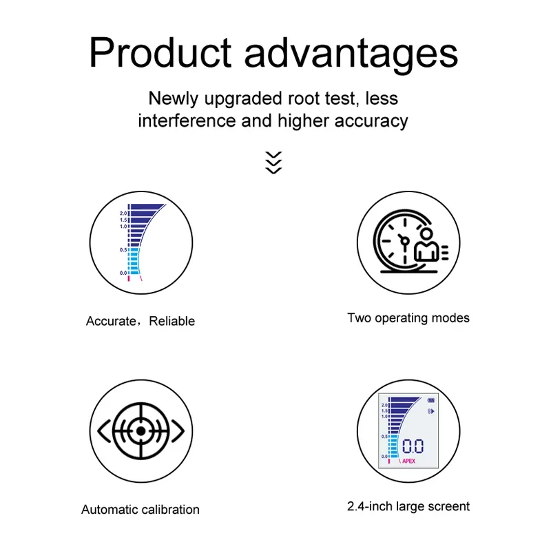 Zahn ärztliche Ausrüstung billig Apex Locator hoch auflösende Farbe LCD-Bildschirm Dental Apex Locator