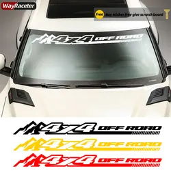 Car Front Windshield Decal Graphic Vinyl Windscreen Window Sticker For Pickup Trunk Models 4X4 Off Road Universal Accessories