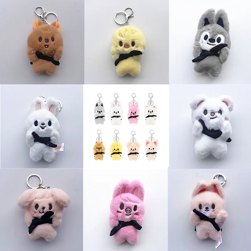 

Straykids Plush Keychain Pendant skzoo Magnetic Bean Eye Plush Doll Backpack Decoration Cartoon Plush Toy Animal Doll