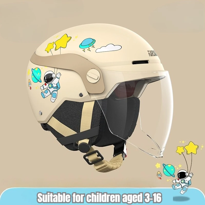 Motorcycle Children's Helmets Four Seasons General Electric Bicycle Riding Anti-fog Half Helmet Safety Helmet Summer