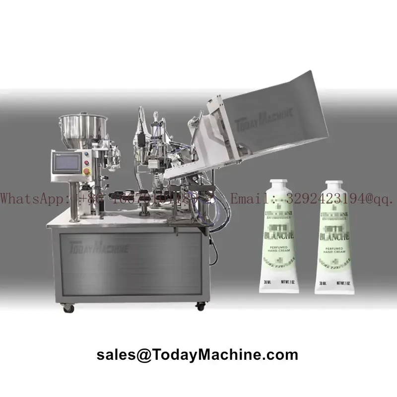 Automatic Cream Toothpaste Soft Tube Filling and Sealing Machine