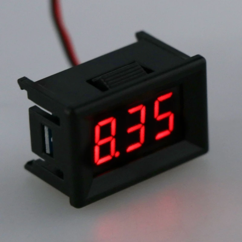 Power Percentage LED 2.4V-30V Meter Display Voltmeter Motorcycle Car