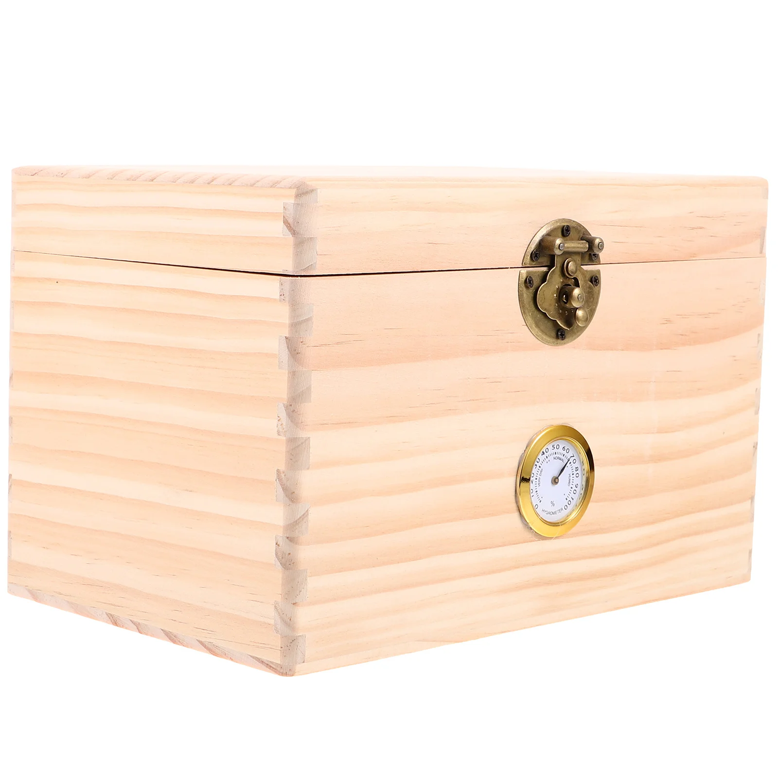 

Humidity Meter Storage Unfinished Container Small Size Wood Bag Organizer Tea Leaves Storage Box For Tea Bags