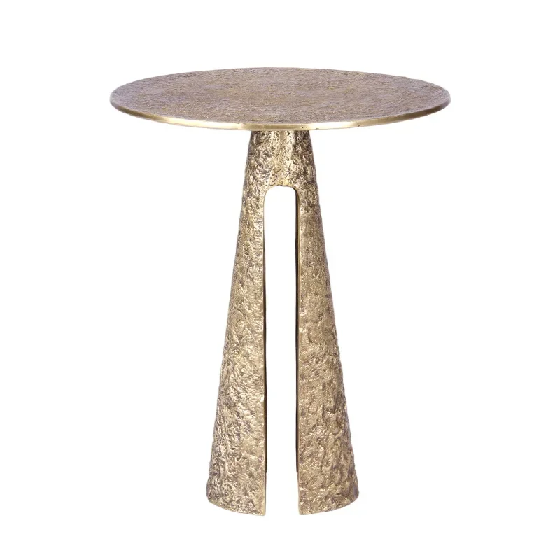 

New light luxury, modern, simple, living room, copper coffee table, round, art