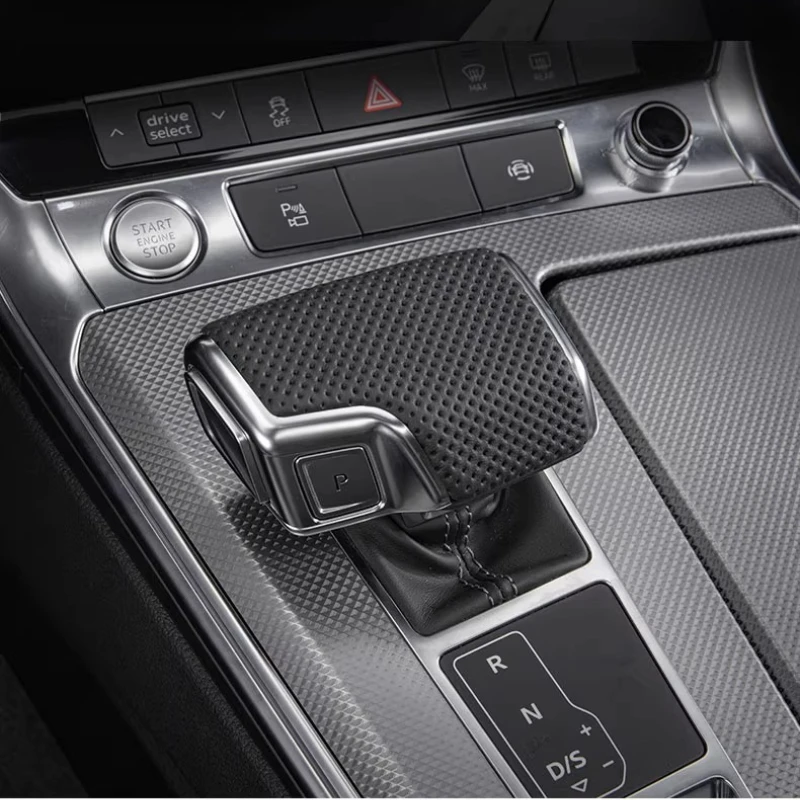 For Audi A5/A7/A8/Q6/Q7/Q8 2016-2025 Perforated Gear Shell Flip Fur Gear Cover Cover Car Decoration Modification Accessories
