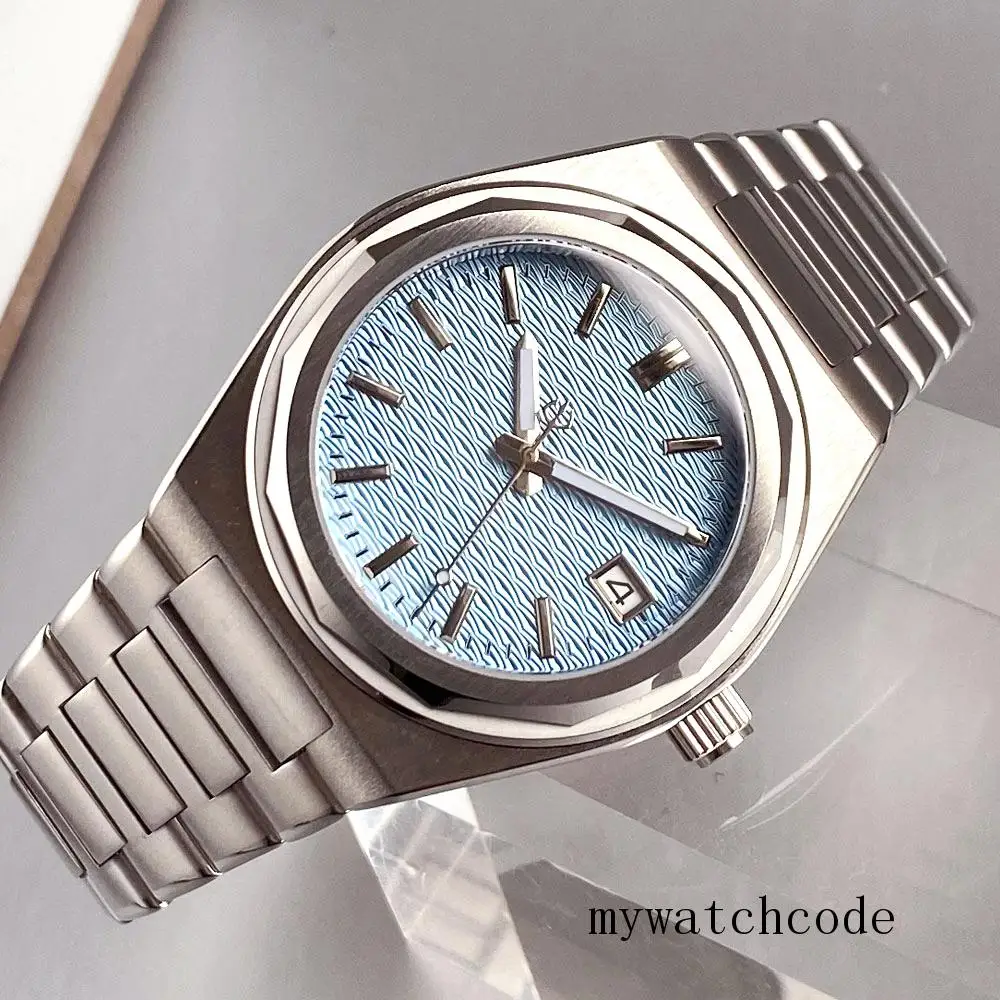 

Мужские автоматические часы Tandorio NH35A с текстурированным циферблатом, сапфировым стеклом, водонепроницаемостью 200 м, браслетом из нержавеющей стали, модель 2026 года.