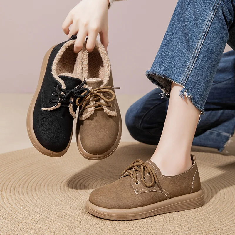 chaussons-d'hiver-vintage-en-cuir-doubles-de-polaire-chaude-pour-femme-bottes-de-neige-en-peau-de-mouton-et-coton