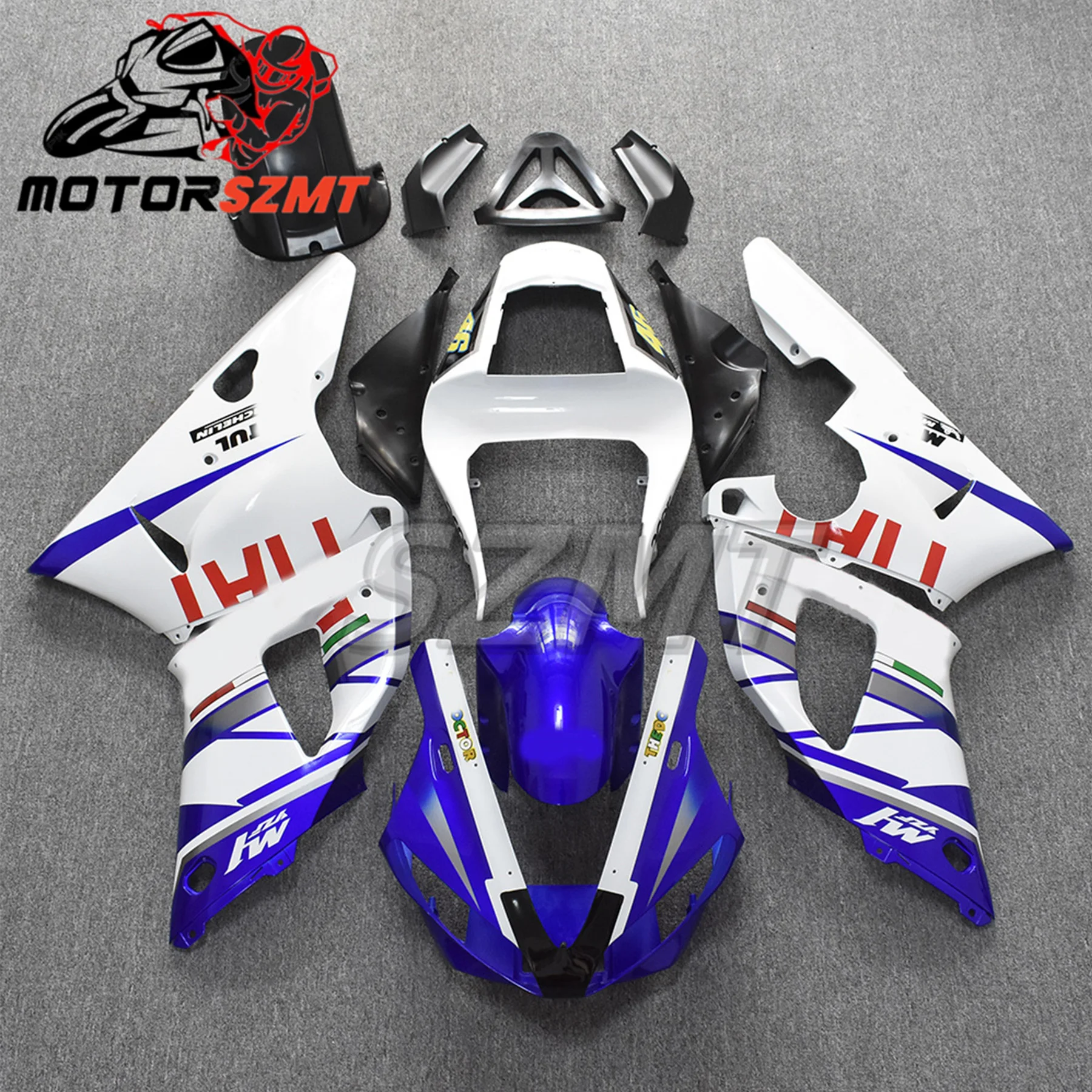 

Motorcycle Fairing Set Body Kit Plastic For Yamaha YZFR1 YZF-R1 YZF R1 2000 2001 Accessories Injection Full Bodywork Cowl Black