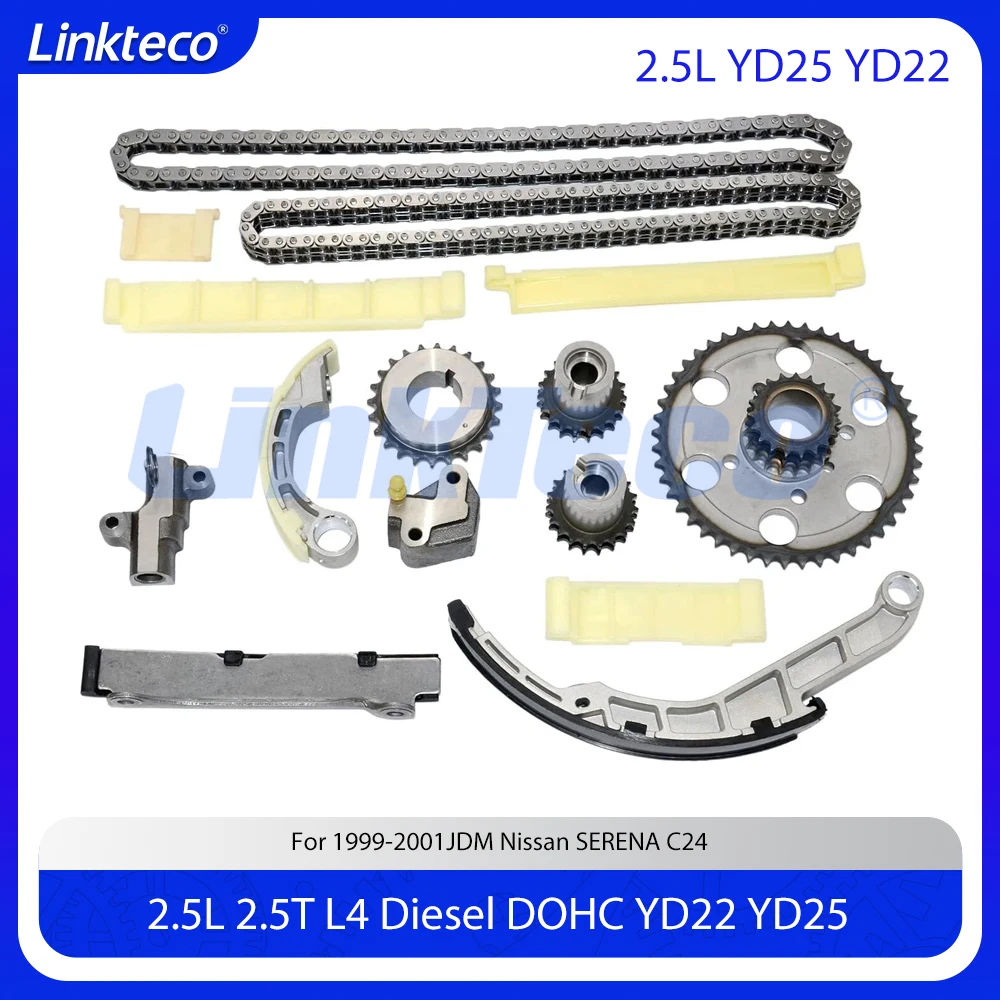 

Детали двигателя Комплект цепи ГРМ подходит для 2,5 T L L4 Diesel YD22 YD25 для Nissan AD Almera Bassara Hardbody King Cab Serena 2.5T 2.5L