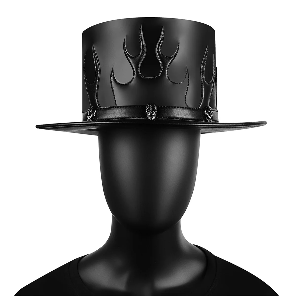 Party stage performance European and American Plague Doctor Unisex Flame Magic Hat