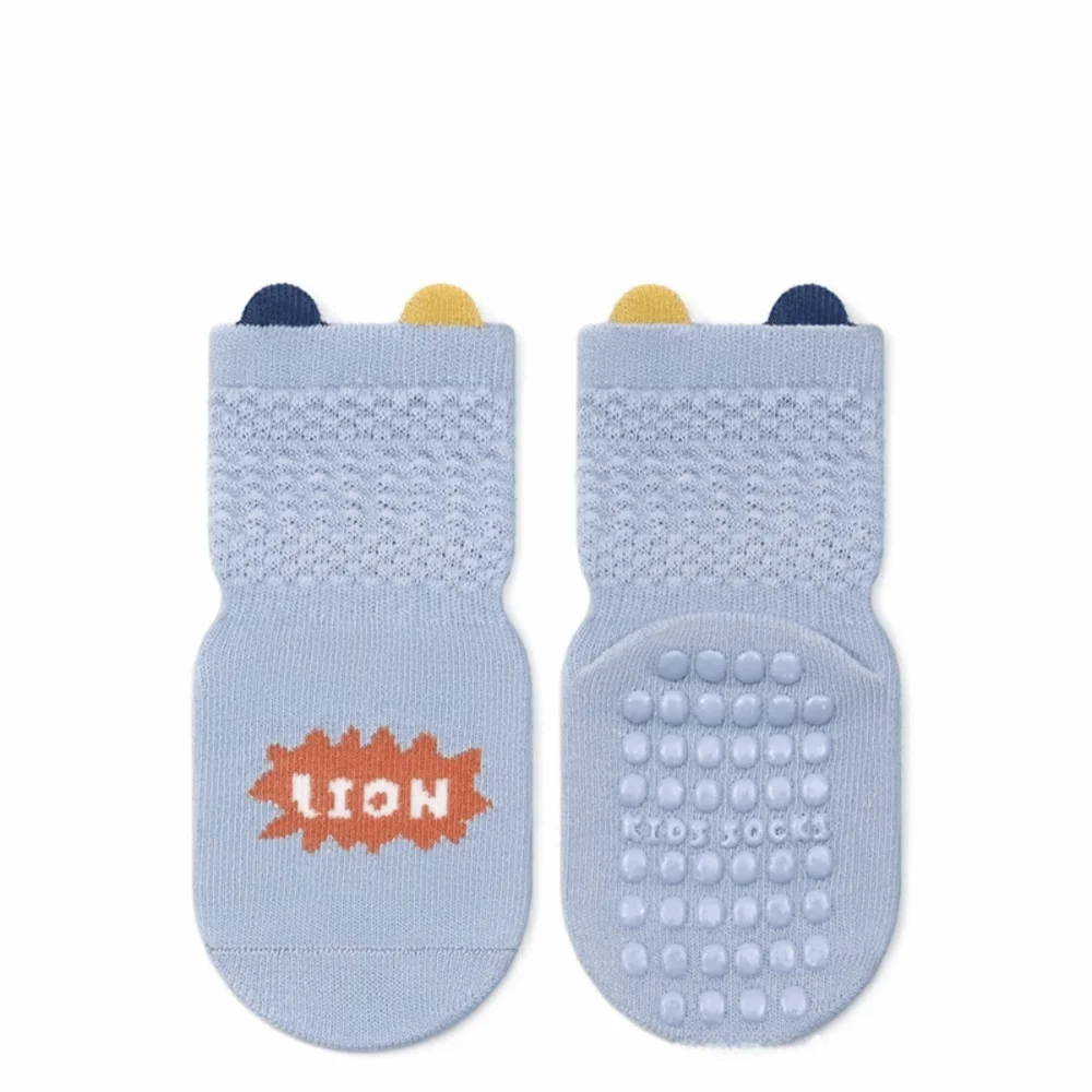 

Модные противоскользящие носки для малышей и младенцев: дышащие, удобные, с милыми ушками, короткие