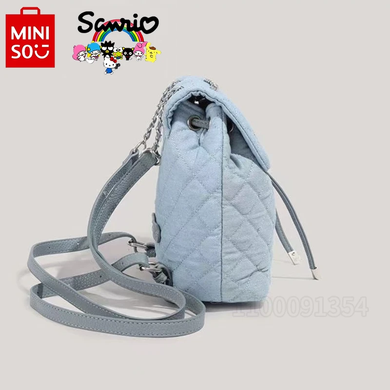 MINISO Hallo Kitty Neue Mode Mini frauen Rucksack Luxus Marke frauen Kordelzug Rucksack Cartoon Nette Casual Rucksack