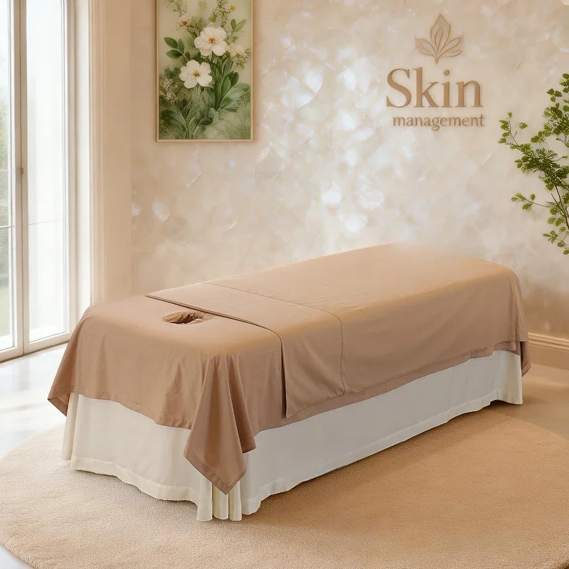 Cotton Material Commercial Bedding Wear-resistant and Easy To Clean Bed Sheets Massage Isolation Cloth Bed Body Protective Pads