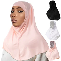 Beauty Muslim Hijab Islamic Jersey Turban Women Black Ninja Underscarf Caps Instant Head Scarf Full Cover Inner Coverings hats