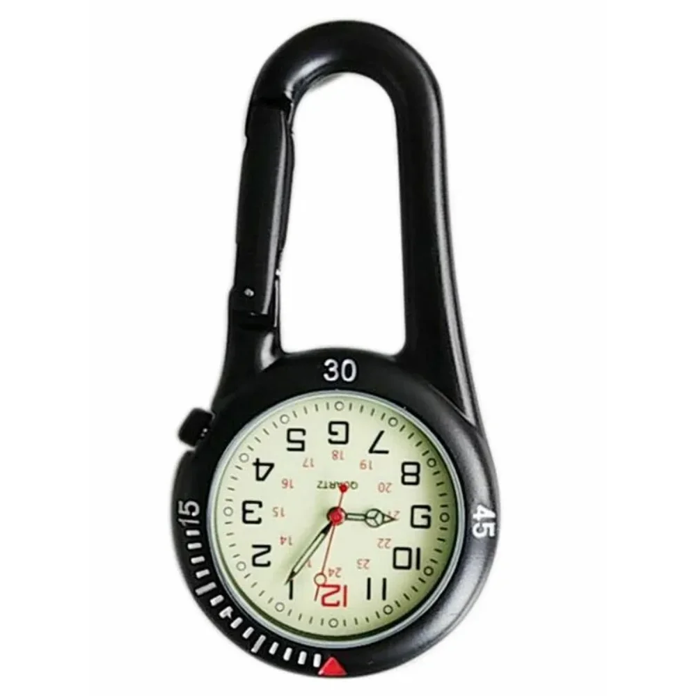 

Carabiner Clip Digital Watches Clip on Carabiner Watch Clock for Hiking Mountaineering Outdoor Backpack Camping Tools
