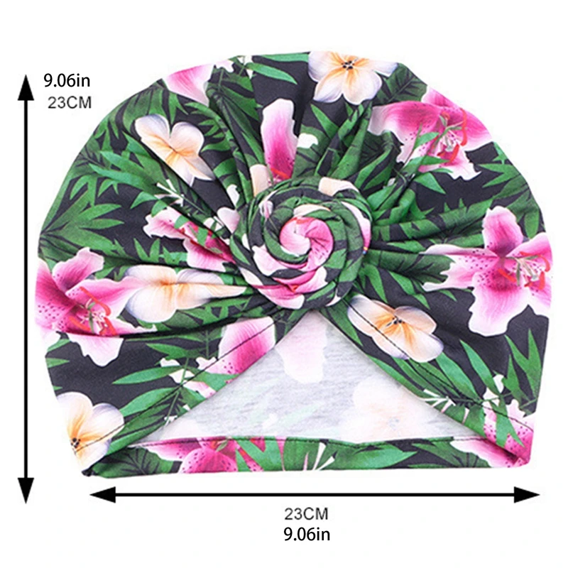 Donne fiore nodo turbante cappelli hijab musulmani stile etnico foulard berretti festa copricapo da sposa africano Underscarf Bonnet