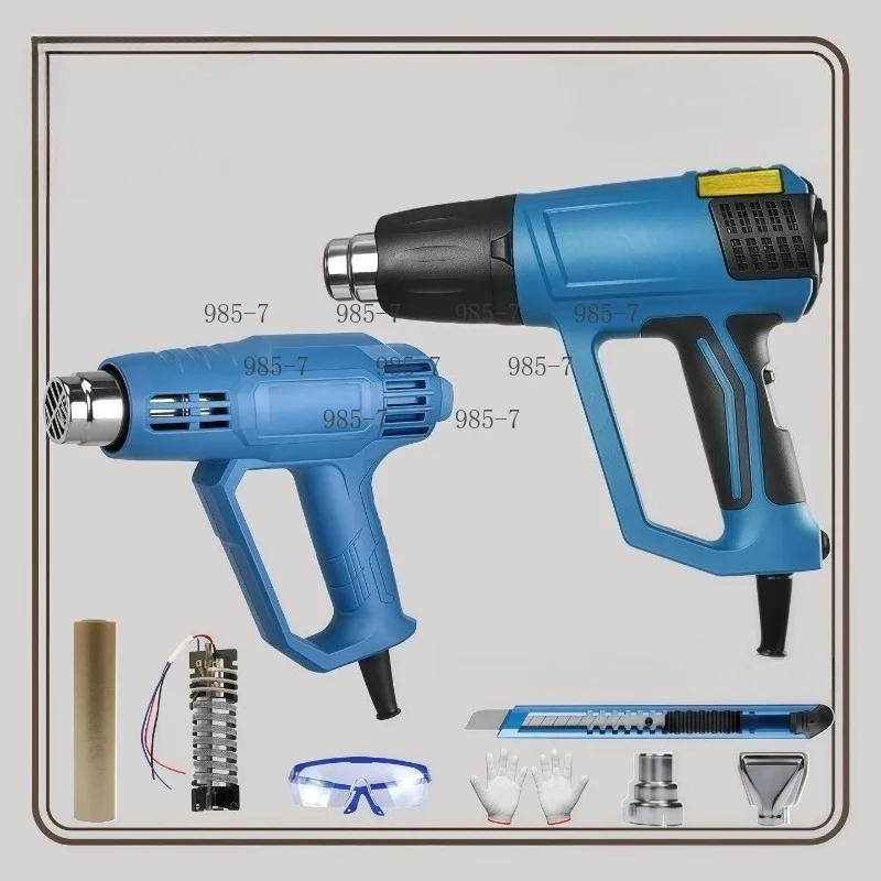 Digital Display High Power Mini Heat Gun, Adjustable Temperature & Speed for Car Wrapping and Grouting Sealing