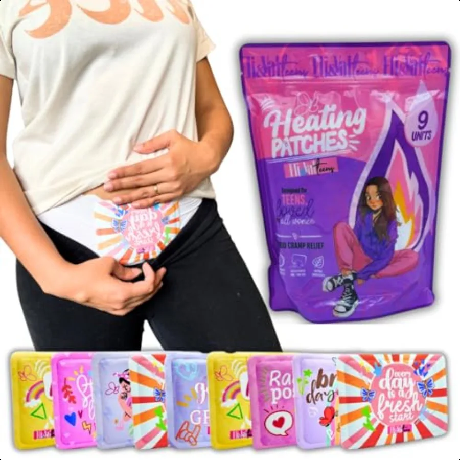 

Нагревательная подушка для месячных судорог, набор для подростков, твицков для девочек и женщин, нагревательные патчи для менструального периода C
