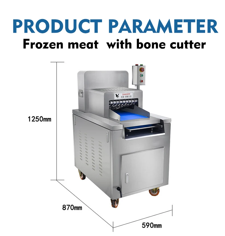 Hackmaschine für Fleischblöcke, Fleischschlitzschneider, Schneidemaschine für gefrorenes Fleisch