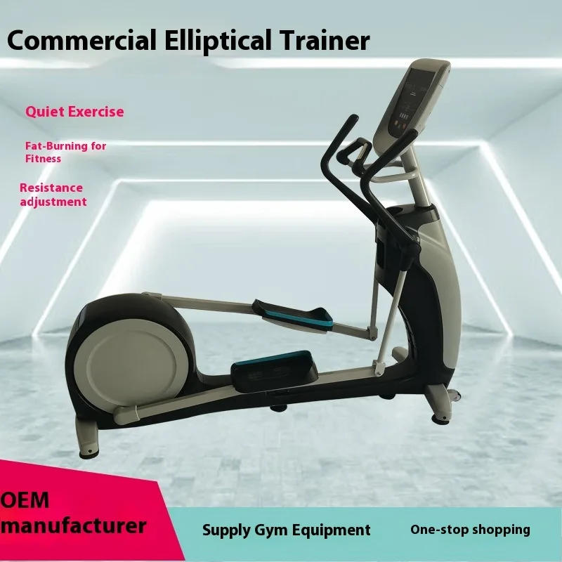 آلة بيضاوية الشكل لصالة الألعاب الرياضية التجارية العمودية - محرك خلفي منزلي داخلي بيضاوي الشكل لتقليل وتشكيل الدهون