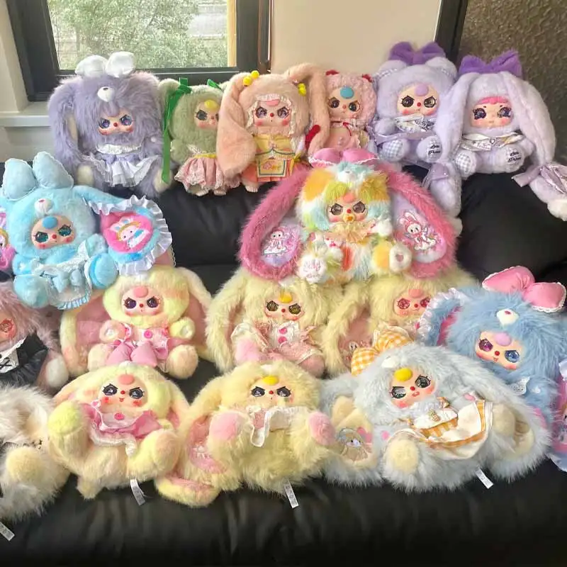

Плюшевая кукла-зайчик Baby Three Lily Rabbit Town V5 400% с большими ушками, серия Blind Box, мягкая и удобная игрушка-компаньон для сна, подарки