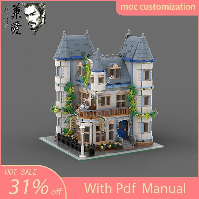 MOC Mattoni da costruzione modulari personalizzati e colazione Street View Modello Building Block Mattoni di assemblaggio creativi fai da te Giocattoli regalo per bambini