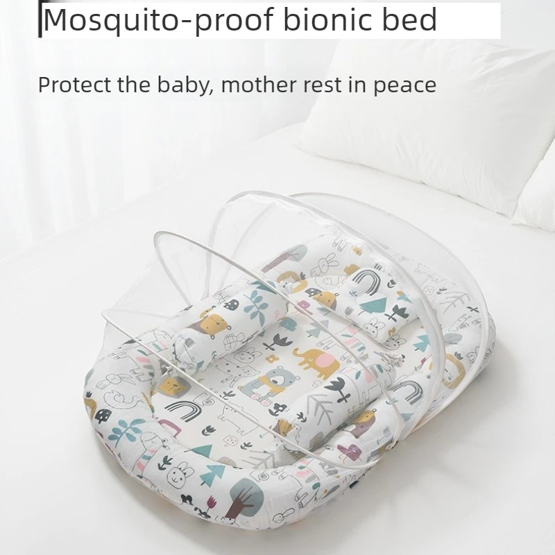 

Набор из 5 предметов: детская кроватка-манеж с москитной сеткой, портативный спальный матрас, передвижная и складная кроватка для новорожденных с защитой от опрокидывания.