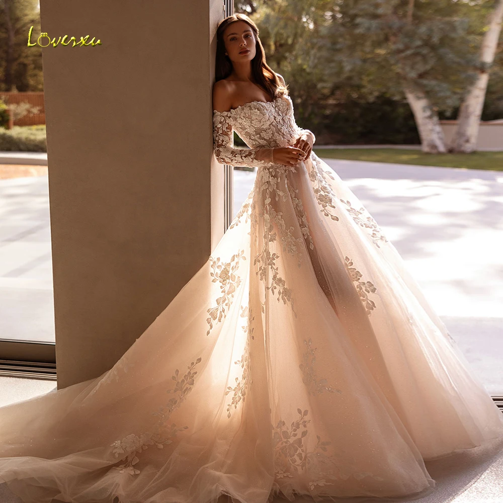 

Loverxu Mermaid Sexy Wedding Dresses Spaghetti Straps With Jacket Vestido De Novia Lace Beaded Sequined Custom Made Bridal Gowns