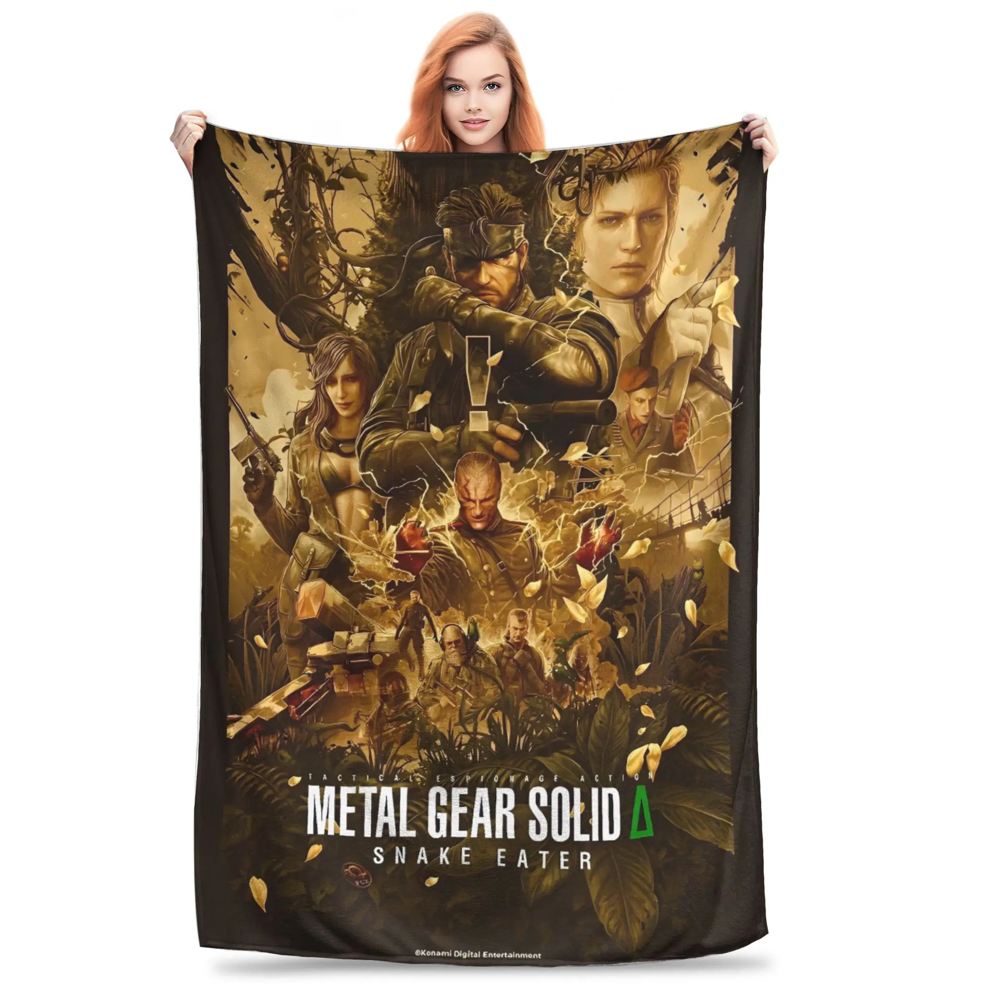 Metal Gear Solid Snake Game (1) Blanket Quality Super Soft  Throw Blanket Winter Kids Outdoor Funny Bedspread