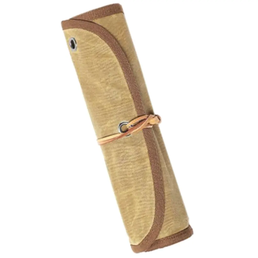 

Cutlery Storage Bag Portable Camping Organizer Picnic Tableware Bag Foldable Pouch Outdoor Silverware Canvas Storage Solution