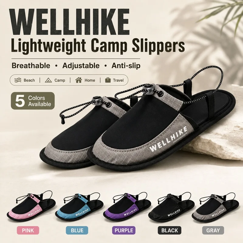 Ultra-Light Portable Travel Slippers Non-Slip Outdoor Beach Aircraft Hotel Slippers Reusable Comfortable Home Slippers Shoes