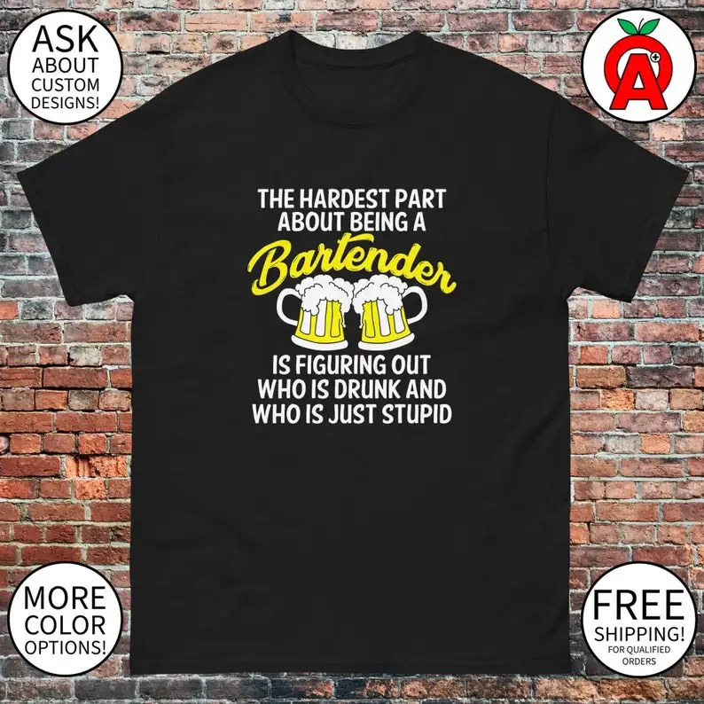 Bartenders Dilemma T-shirt TM for Bar Staff or Cocktail Lovers