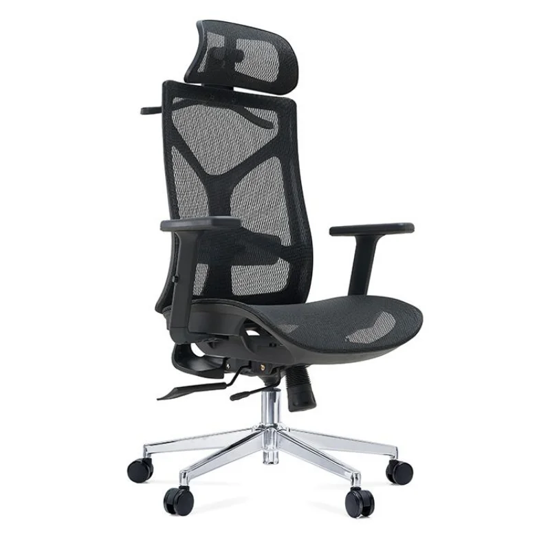 

Ergonomic Adjustable Comfortable Mesh Office Chair Lumbar Support Gas Lift Adjustable Armrest Headrest Modern Design Swivel Base