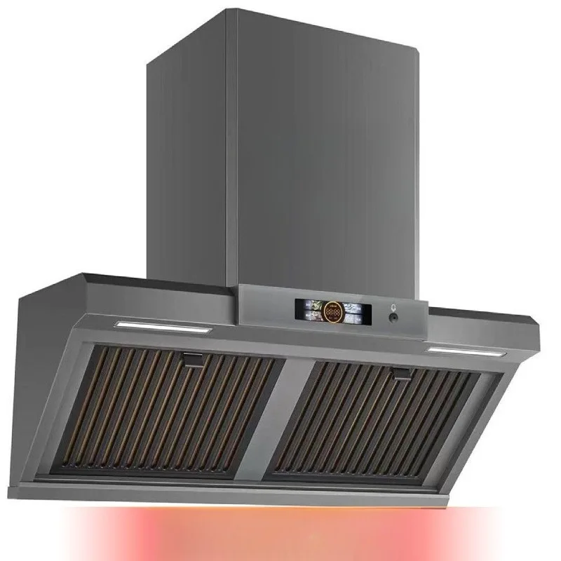 No cleaning fume separation hood three-layer network voice small wisdom hood y