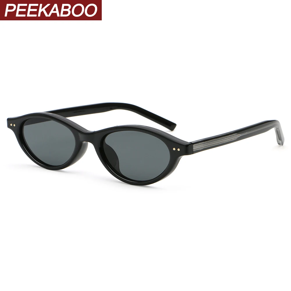

Peekaboo маленькие овальные солнцезащитные очки в стиле ретро, женские леопардовые черные круглые солнцезащитные очки для мужчин uv400, женские летние стильные очки унисекс 2026