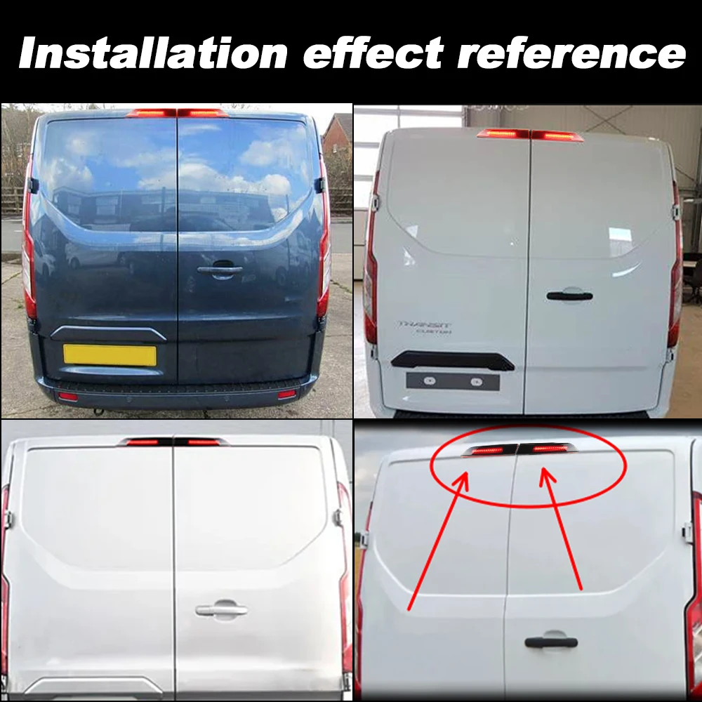 

2PCS Car For Ford Transit Tourneo Custom 2012-up LED 3rd Third Brake Light Rear High Level Mount Stop OEM: 2009952 Accessories