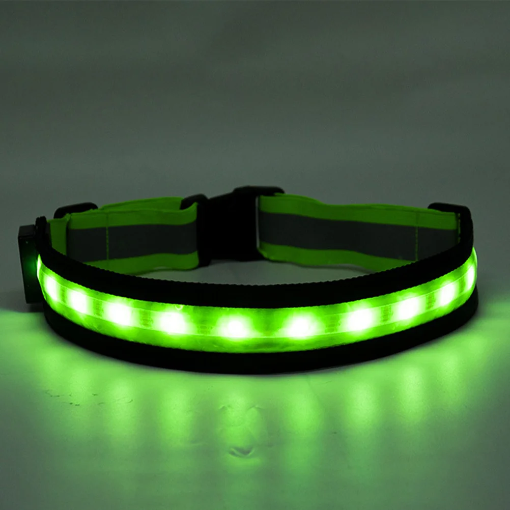 

2Pcs LED Reflective Belt Night Running Gear Rechargeable Adjustable High Intensity Visibility Safety Light for Walking Cycling