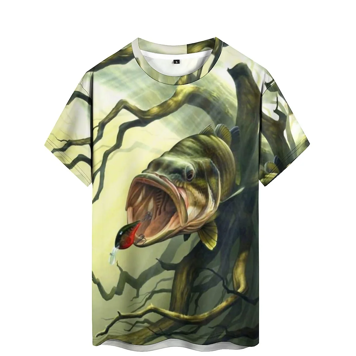 

Men's Outdoor Pattern Christmas 3D Printed Short-Sleeve T-Shirt - 3D Short-Sleeve, Full-Body Print