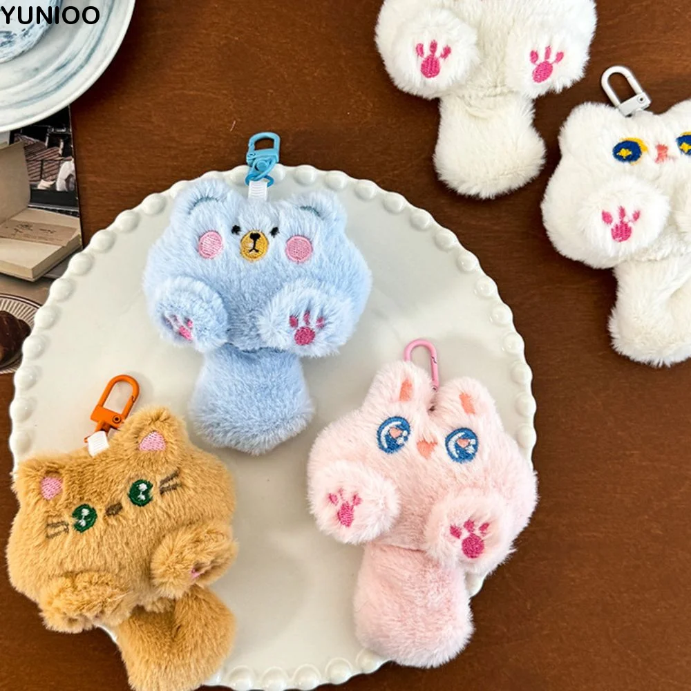 

Розовый коготь, кофейный кот, плюшевый брелок, мягкий милый кот, плюшевая кукла, красочный мультяшный плюшевый брелок с животными